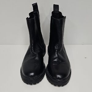 Lucky Brand Bhrett Chelsea boots, Black Leather, Size 8.5 or 39, New no tag